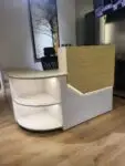 Modern Reception Desk with LED Lighting